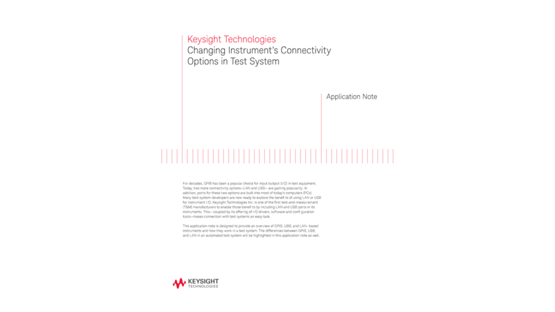 Changing Instrument's Connectivity Options in Test System
